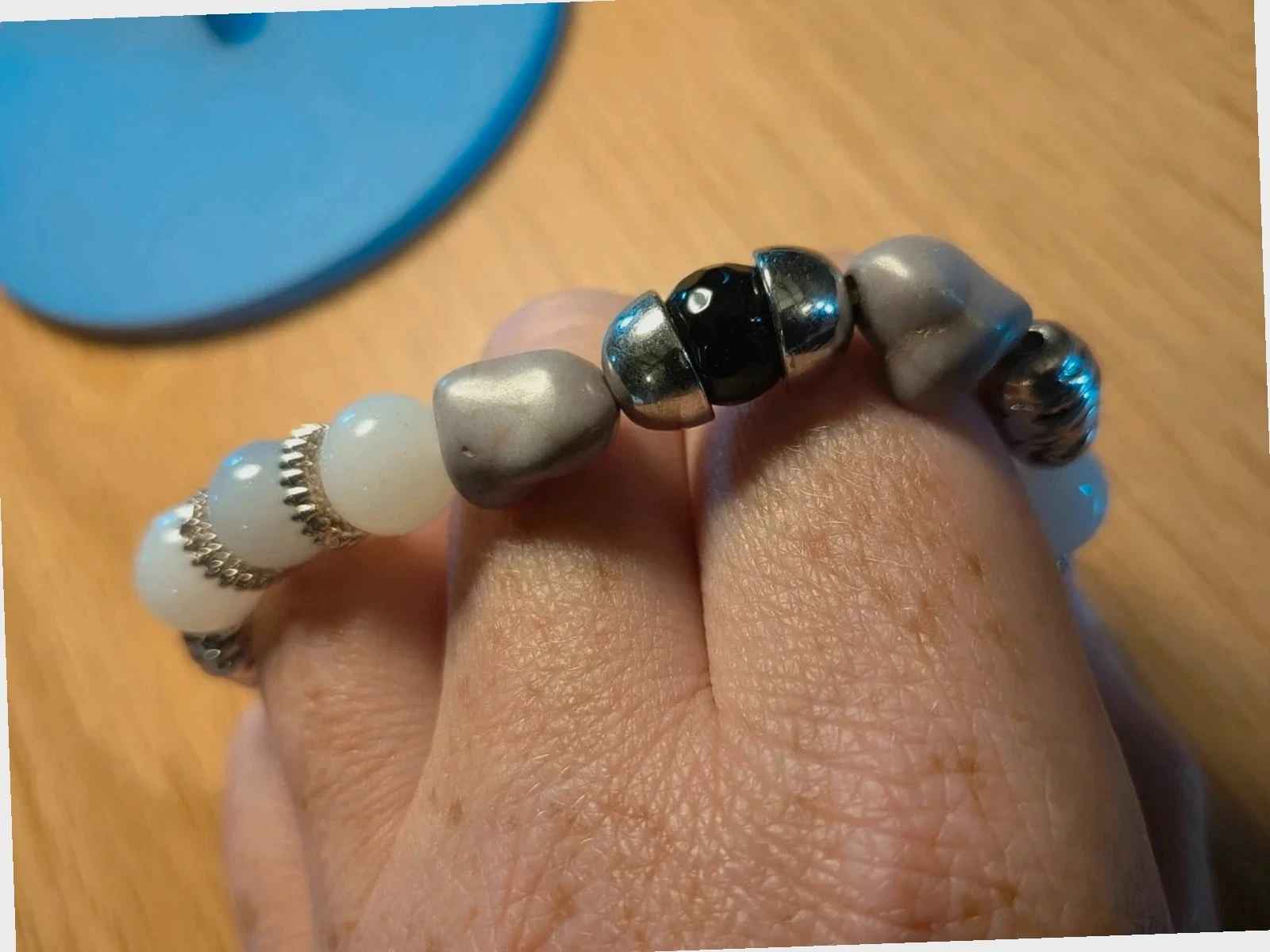 Stunning costume bracelet with star and charm – photo 4